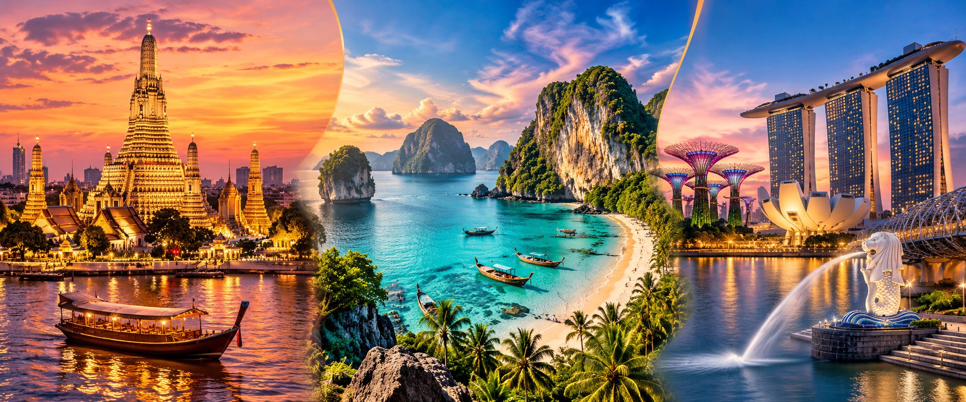 BANGKOK & PHUKET & SİNGAPUR TURU SİNGAPUR HAVA YOLLARI İLE 5 GECE